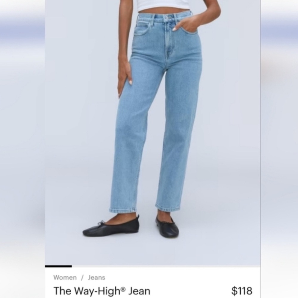 Everlane The Way High Rise Women Jeans - Blue